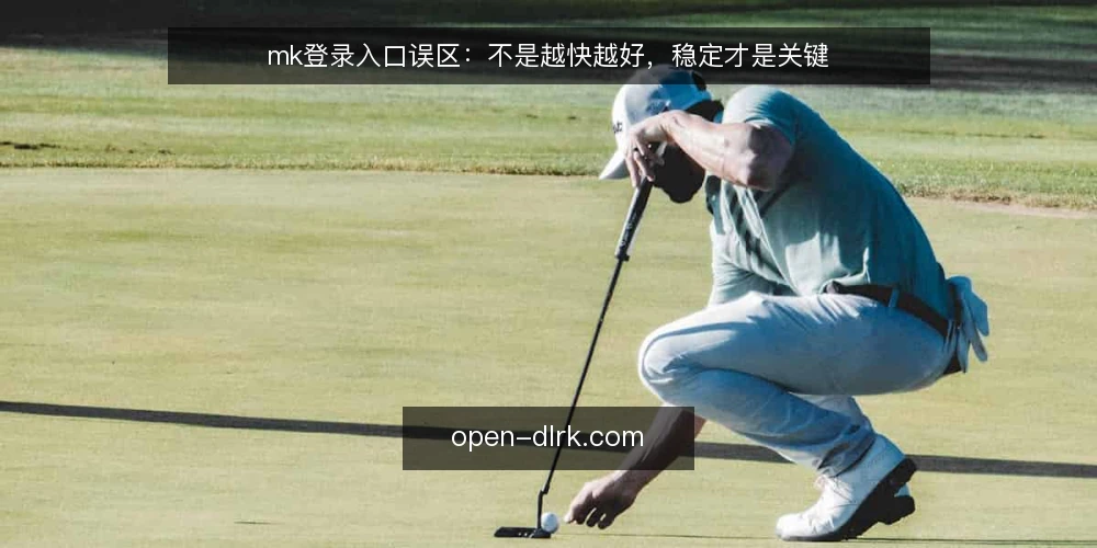 mk登录入口误区：不是越快越好，稳定才是关键 — 误区一：速度越快越好 配图
